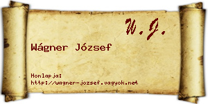 Wágner József névjegykártya