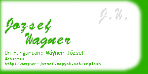 jozsef wagner business card